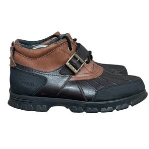 Polo Ralph Lauren Dover III Hiking Duck Boots Brown Leather Men’s Size 10 D